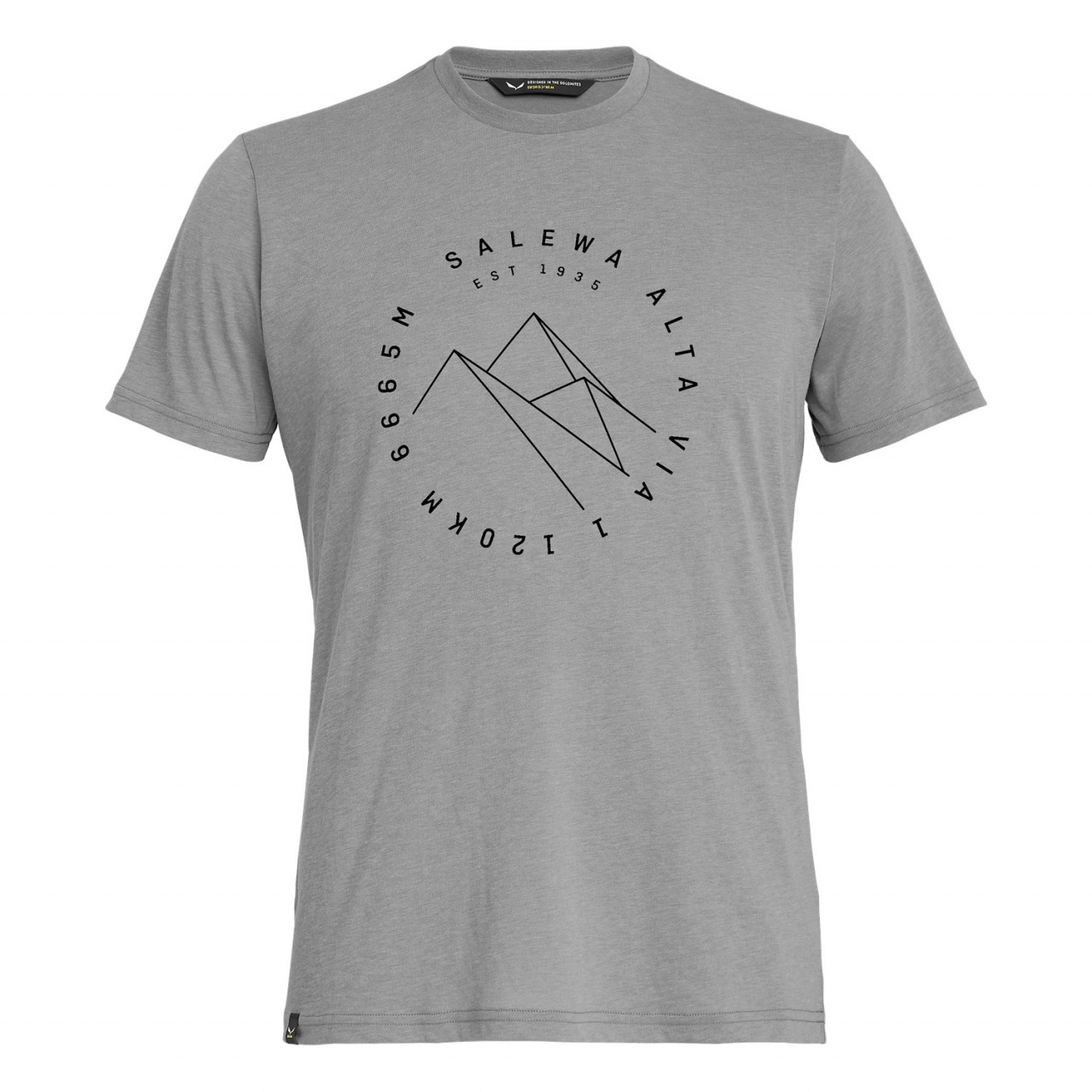 T-Shirts Salewa Alta Via Drirelease® Homem Cinzentas 932ZEIGPV